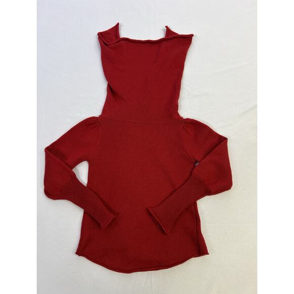 Persnickety Girls Red Cardigan And Brown Wool Blend Pants USA Made Size 4 - Picture 8 of 16